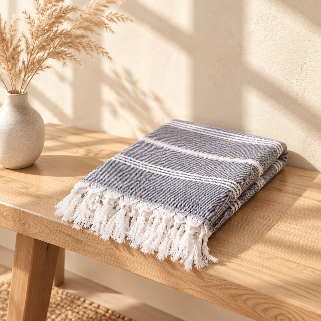 Turkish-style beach towel, another view